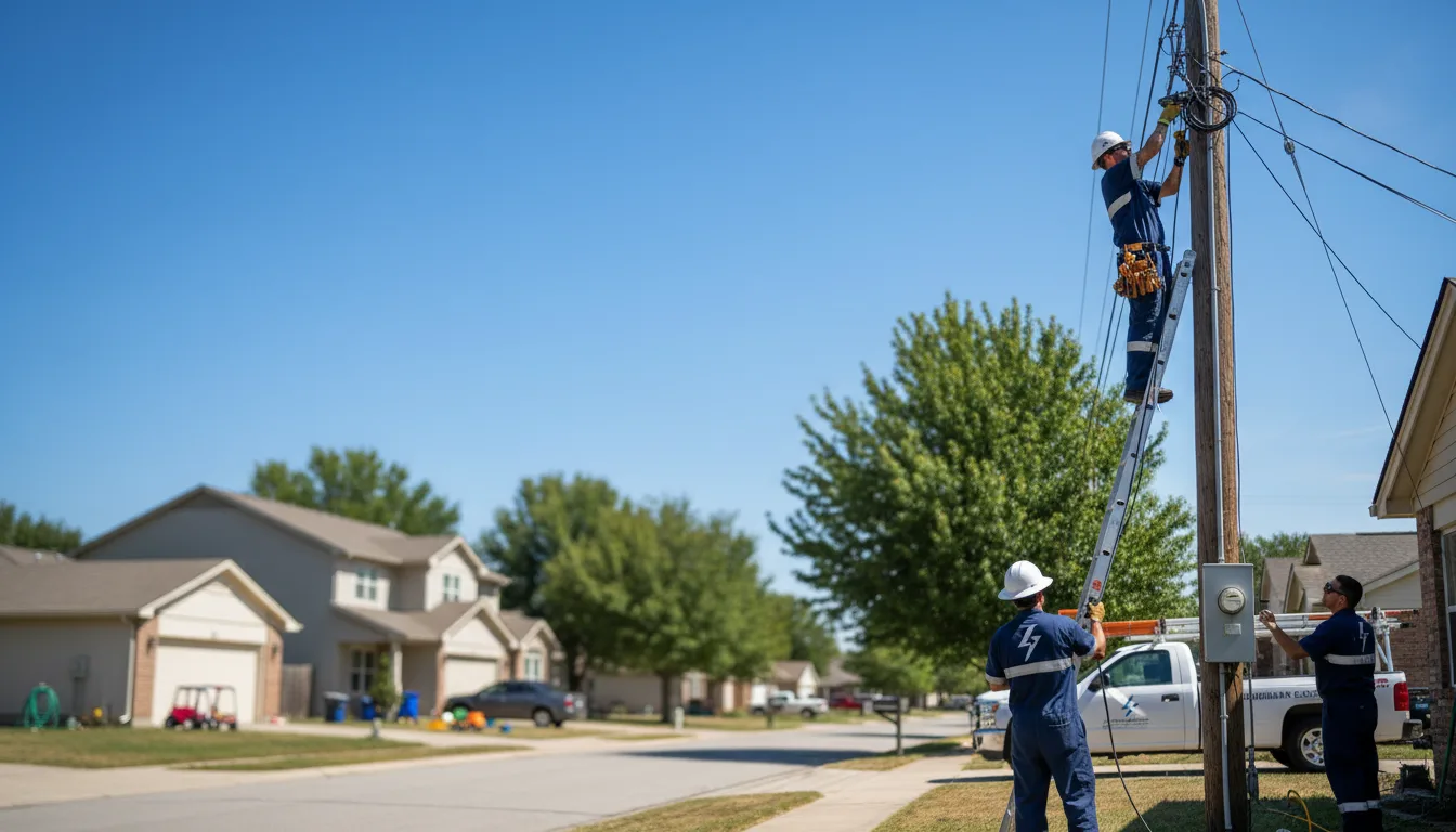 Residential electrician providing installation services in Barnes, KS